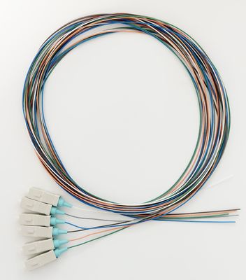 주문 6 섬유 SC/UPC OM3 섬유 Pigtail 아쿠아 부트 LSZH 1m 온라인 제품
