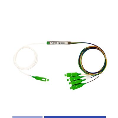 주문 SC/APC 싱글모드 1x4 PLC 스플리터 900μM 고효율성 부식 방지 온라인 제품