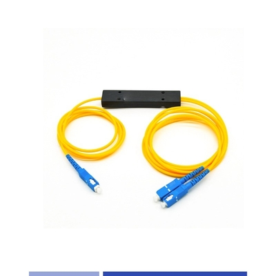 주문 ABS 모듈 1x2 PLC 스플리터 SC UPC 싱글 모드 2.0mm 섬유 빔 스플리터 온라인 제품