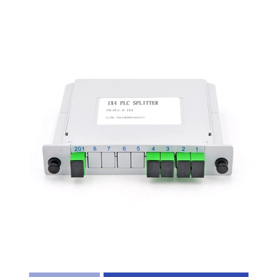 주문 컴팩트 1x4 PLC 스플리터 싱글 모드 SC APC 고 정밀 가벼운 온라인 제품