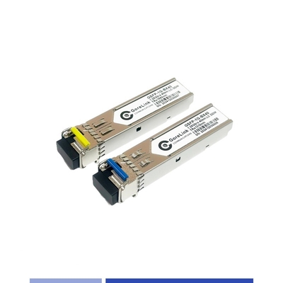 주문 BIDI 기가비트 광 수신기 40km 싱글 모드 SMF 듀얼 파이버 TX1310nm RX1550nm LC 온라인 제품