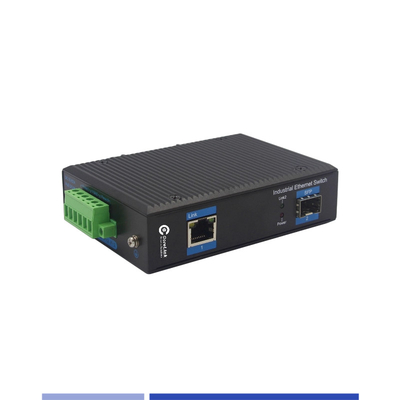 주문 산업용 광소 미디어 변환기 10/100/1000M 1 SFP 1 RJ45 포트 싱글 모드 SMF 듀플렉스 1310nm 20KM 온라인 제품
