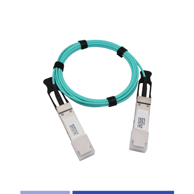 주문 40G 액티브 광 케이블 (AOC) QSFP+ OM3 액티브 케이블 1m LSZH Aqua 온라인 제품