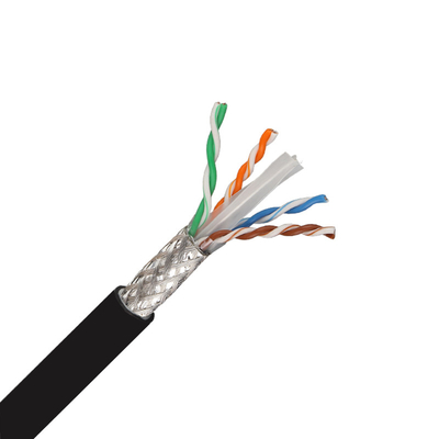 주문 SFTP Cat6 네트워크 케이블 고체 구리 4 쌍 PE 305Mtr Cat6 이더넷 케이블 온라인 제품