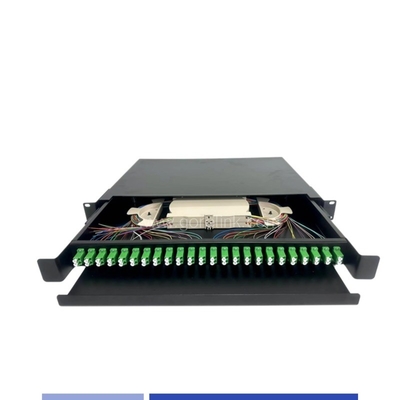 주문 24 포트 LC/APC 듀플렉스 1U 광섬유 패치 패널 19