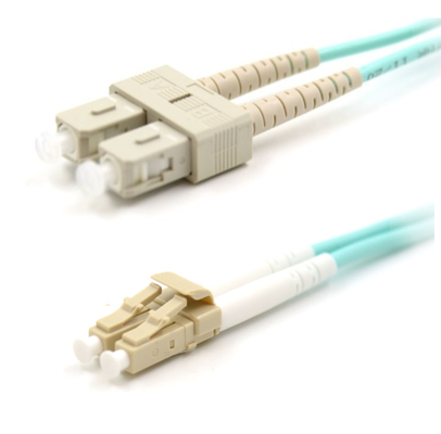 구입하다 OM3 멀티모드 LC-SC UPC 듀플렉스 광 패치 코드 LSZH 3m 2.0mm 아쿠아 온라인 제품