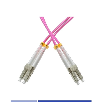 OM4 멀티모드 섬유 패치 리드 LC UPC 듀플렉스 LSZH 3m 2.0mm