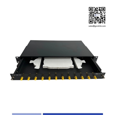 12 포트 ST 1U 광섬유 패치 패널 19 